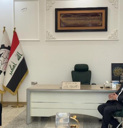 دیدار سرپرست سرکنسولگری جمهوری اسلامی ایران در کربلای معلی با رئیس اتاق صنایع کربلاء