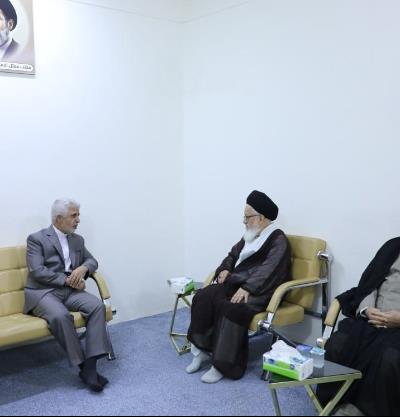 دیدار سرکنسول جدید جمهوری اسلامی ایران با نماینده ولی فقیه در کشور عراق